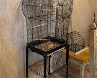 Bird cage with stand