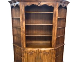 Ethan Allen 4 pc bookcase / display cabinet