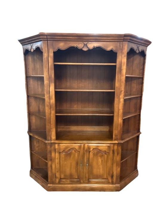 Ethan Allen 4 pc bookcase / display cabinet