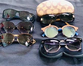 Designer Sunglasses Coach, Ray Ban, Gucci