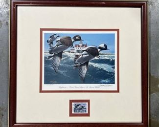 1992 Georgia Waterfowl Stamp and Signed Print