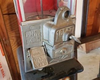 Vintage gumball machine