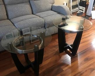 Modern GlassTop End Tables