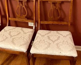 Antique Lyre-back chairs