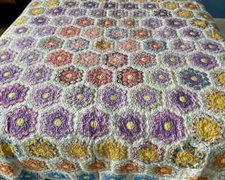 Full size, beautiful handmade quilt