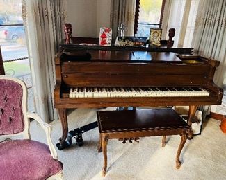 Vintage Starck Baby Grand Piano