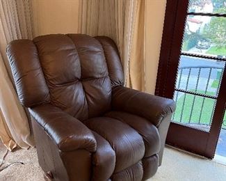 Leather recliner