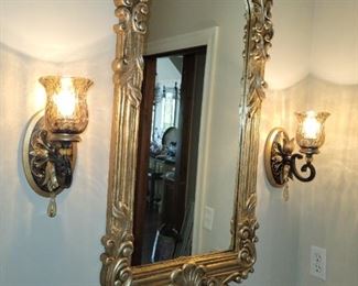 Mirrors, light fixtures
