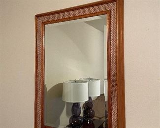 beveled framed mirror    lots of quality home decor at this one 