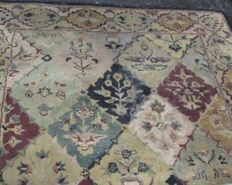 small floral print rug
