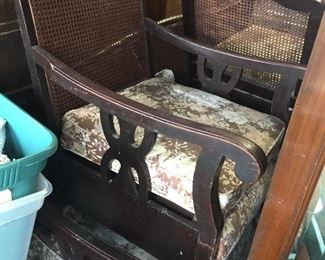 Early 1900's wicker sofa and 2 chair set.