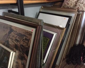 Frames and art.