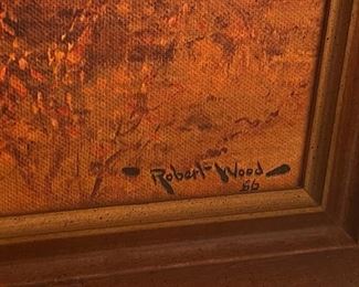 Artist signature Robert Wood