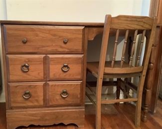 Writing desk with chair