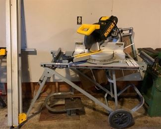 Dewalt Miter Saw w/ Ridgid MS-UV Utility Vehicle