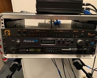 Mark of the Unicorn Midi Express PC, E-MU Systems Proteus FX, Korg 03R/W AI2 Synthesis Module, Studio Rack Mounts  