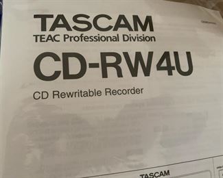 Tascam CD-RW4U Rewritable CD Recorder New in Box