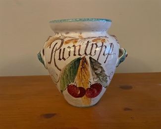 Danish Rumtopf Jar