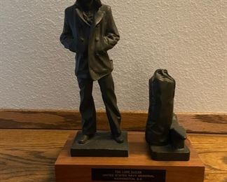 The Lone Sailor Statue with Seabag United States Navy Memorial 