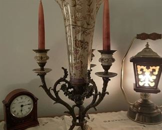 Vintage floral candle holder