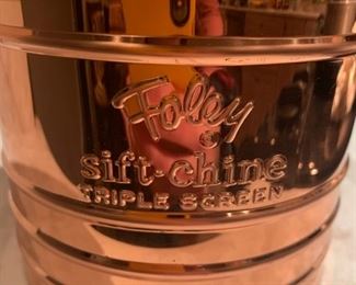 Vintage Foley Sift Chine Triple Screen Sifter