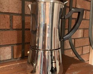 Vintage Bialetti Stainless Steel Coffee Maker 
