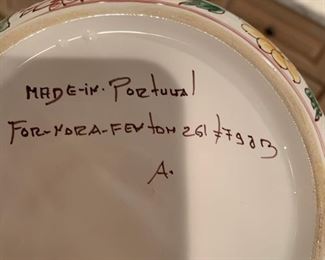 Hand Painted Portuguese Pottery 