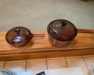 Vintage Visions Cookware by Corning Ware - Amber Color