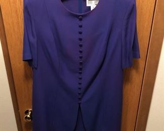 Vintage Purple Skirt Suit