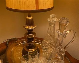 Cut Glass Decanters & Glassware