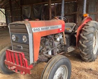 Massey Ferguson 240  Model 300 Tractor w/ Bush Hog FTH 720 Finishing Mower
Runs Great!
We will be taking bids