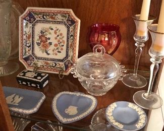 Wedgwood and other nice porcelains and crystal