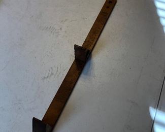 Antique shoe size measuring stick