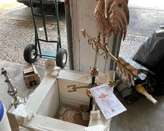 Cupola with Rooster Weathervane-unused