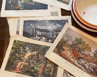 Vintage Currier & Ives prints