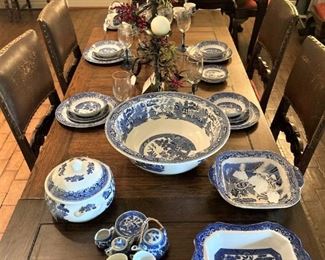 Some of the many blue & white dishes