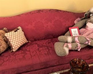 Beautifully upholstered sofa