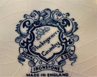 "Shakespeare's Country" ironstone from England