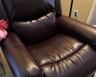 Leather recliner