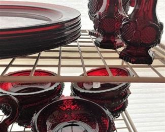 Red dishes for Christmas or other occasions