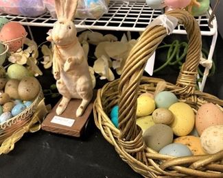 Lots of eggs and baskets