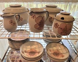 Large assortment of pottery