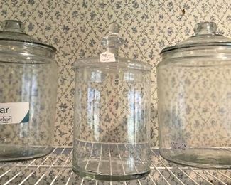 Clear jars/canisters
