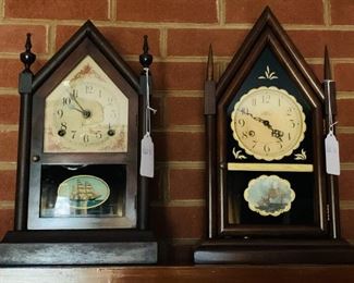 These clocks can be purchased online at EstateSales Marketplace.