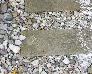 Limited amount of slate stepping stones