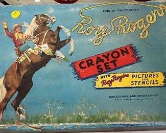 Roy Rogers Crayon Set in Box