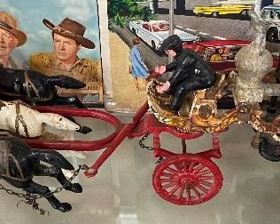 Cast Iron Fire Fighting Wagon