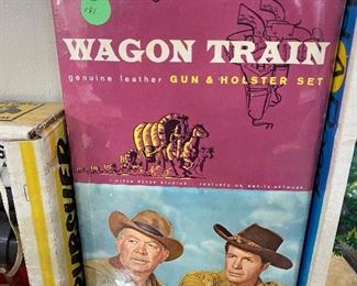 Wagon Train Gun and Holster Set Box