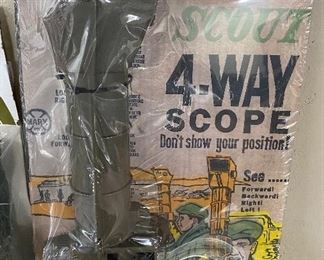 Marx Ramjet Scout 4 Way Scope in Package
