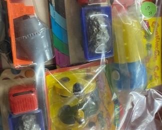 Vintage Plastic Vehicles on Original Cards